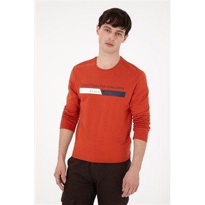 Erkek Kiremit Sweatshirt