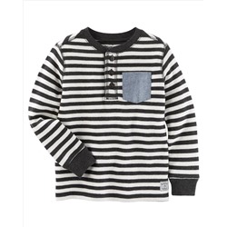 Striped Thermal Henley