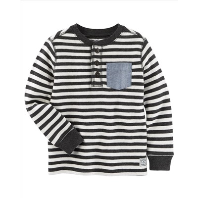 Striped Thermal Henley