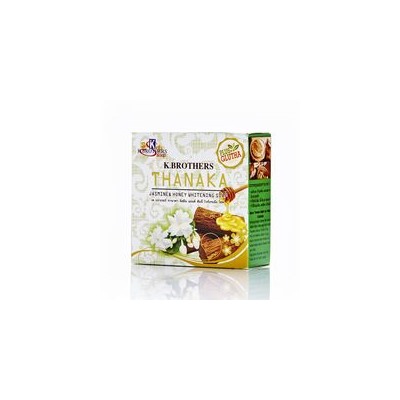 Мыло с танакой, медом, маслом кокоса и ароматом жасмина от K.Brothers  60 гр / K.Brothers Thanaka Jasmine & Honey Soap 60 gr