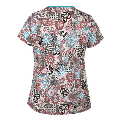 UA Bali Garden White Scrub Top