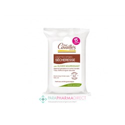 Rogé Cavaillès Lingettes Intime à l'Olivier Nourrissant Spécial Sècheresse 15 lingettes