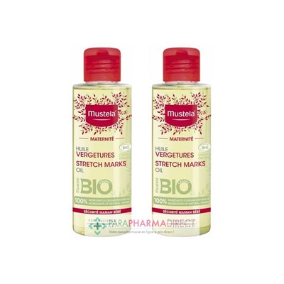 Mustela Maternité Huile Vergetures BIO 2x105mlLot  × 2