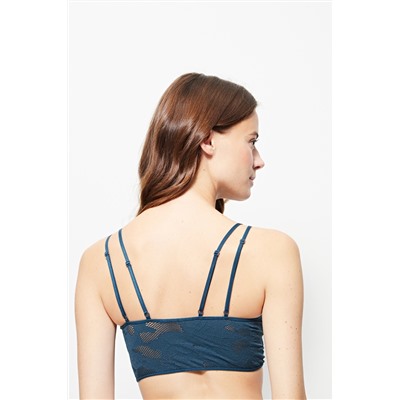 Bralette con relleno Azul petróleo