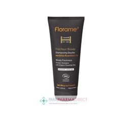 Florame Homme Shampooing Douche Fraîcheur Boisée 200ml