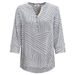 Damen Bluse mit krempelbaren Ärmeln