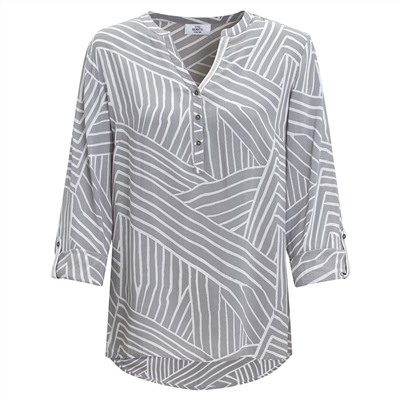 Damen Bluse mit krempelbaren Ärmeln