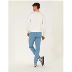 Koyu Mavi Slim Fit Kanvas Pantolon