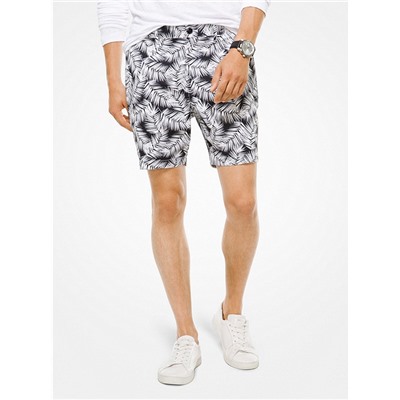 MICHAEL KORS MENS Palm Cotton-Poplin Shorts