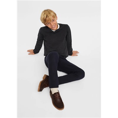 Zapato náutico piel -  Niño | MANGO OUTLET España