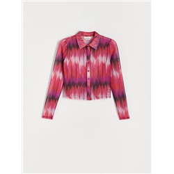 Bluse, gemustert
