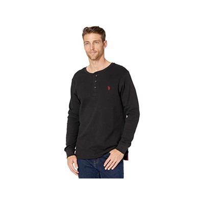 U.S. POLO ASSN. Long Sleeve Solid Thermal Henley