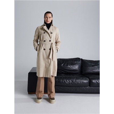 Trenchcoat mit hohem Baumwollanteil