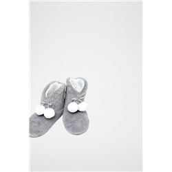 Zapatillas de casa altas forradas Maeve Gris claro