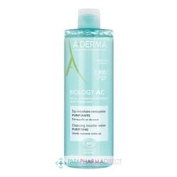 A-Derma Biology AC Eau Micellaire Nettoyante Purifiante BIO 400ml