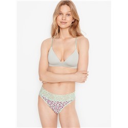 VICTORIA'S SECRET Lace Waist Cotton Brief Panty