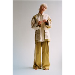 CHAQUETA GABARDINA PATCHWORK