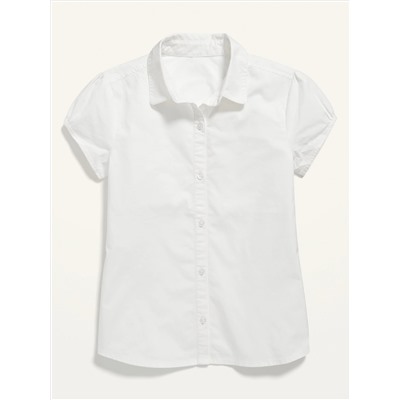 School Uniform Short-Sleeve Shirt for Girls
