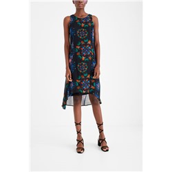 Vestido estampado galáctico