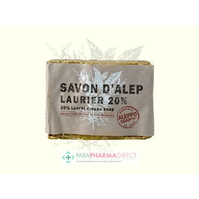 Aleppo Soap Savon d'Alep Laurier 20% Peaux Très Sèches et Intolérantes Visage et Corps 200g