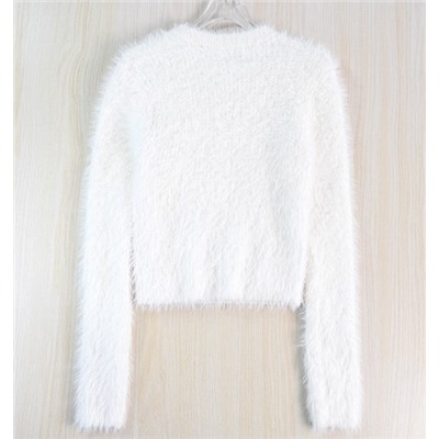 Белый, мягкий и теплый свитер ZAR*A ОРИГИНАЛ!