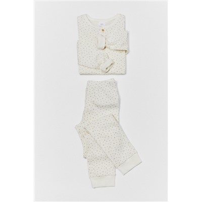 KIDS/ PIJAMA RIB FLORES