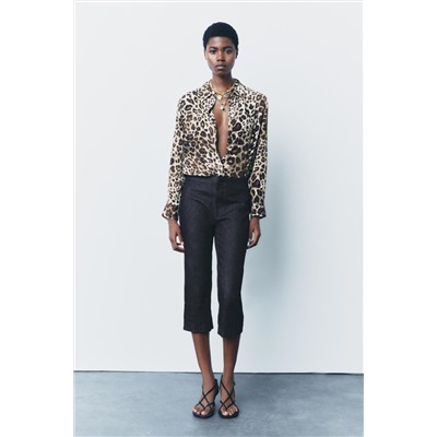 ZW COLLECTION MID-RISE CAPRI TROUSERS