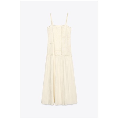 ZW COLLECTION PATCHWORK EMBROIDERED DRESS