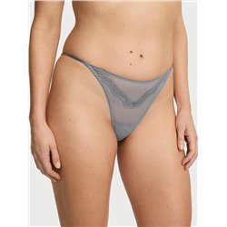 Sheer Shine Rose  String Bikini Panty