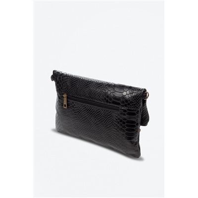 Bandolera de piel Negro