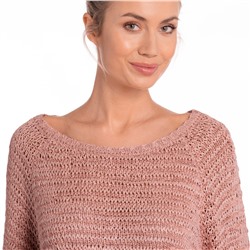 Damen Strickpullover mit Lochstruktur