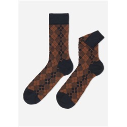 Kurze Herren-Baumwollsocken mit Muster