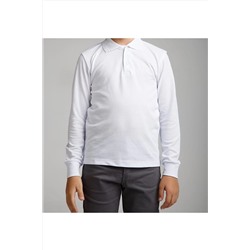 Nacar Uzun Kollu Polo Yaka Okul Tshirt TYC00547625304