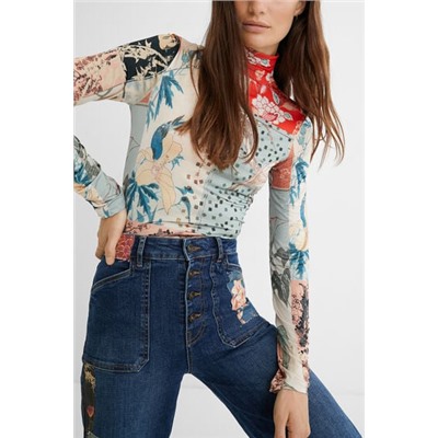 Camiseta slim patch digital
