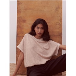 Bluse aus Strukturstoff