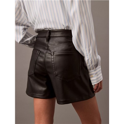 90s Faux Leather Shorts