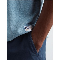 Contrast T-shirt, Men, Grey