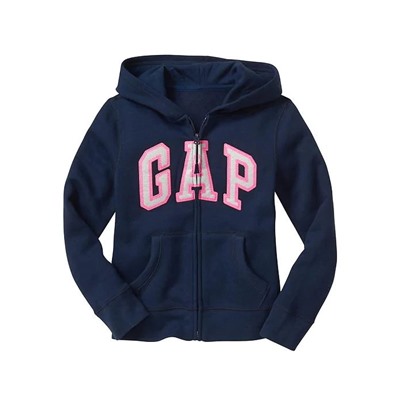 Kids Gap Logo Zip Hoodie In Fleece