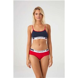 U.S. Polo Assn. Kadın, Lisanslı, USPA, Lacivert Büstiyer Slip Takım Slendos-S66S252