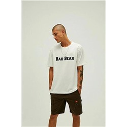 Bad Bear, 22.01.07.053 Yazılı 0 Yaka Kısa Kol Tshırt