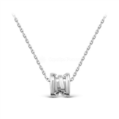 Колье из серебра родированное 925 пробы 440-10-413р