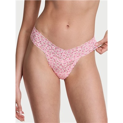 Eyelet Mesh Thong Panty