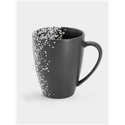 Кружка, 400 мл, фарфор P, черная, в белую крапинку, Caviar Galaxy