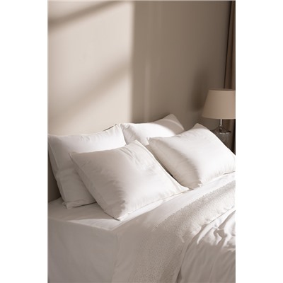 Marion King Size %100 Pamuk Brodeli Saten Nevresim Takımı - Beyaz