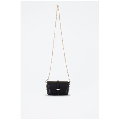 Bandolera de piel Aurora Negro