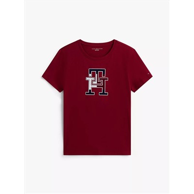 Embroidered Tricolor Logo T-Shirt
