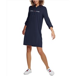 Tommy Hilfiger Sport Logo-Print Hoodie Dress