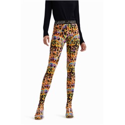 Legging slim animal print