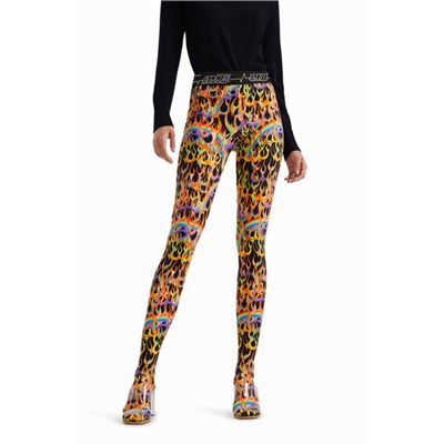 Legging slim animal print