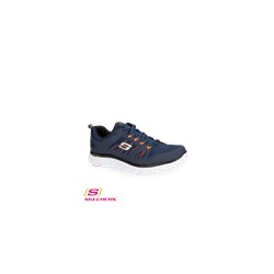 Skechers Men's Flex Advantage Navy/Orange Athletic Shoe